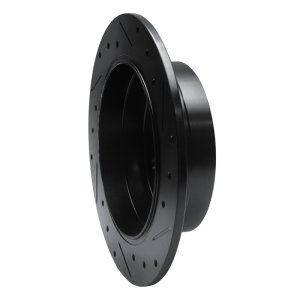 Mercedes-Benz B200 Brake Rotor (1) - Rear Left - R1 Concepts - Drilled & Slotted - Black - `06-`11